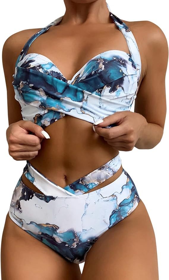 Maillot de bain femme taille haute avec découpes, par berg-feldt