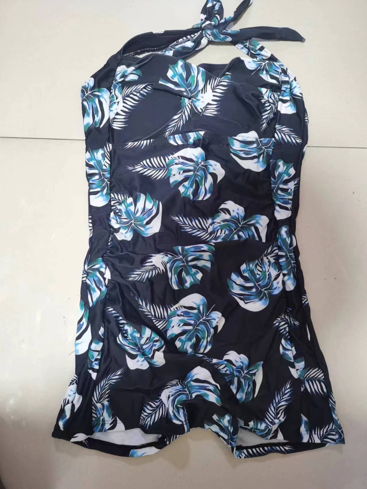 Maillot de Bain Une Pièce à Volants et Col Licou Berg-feldt pour Femme