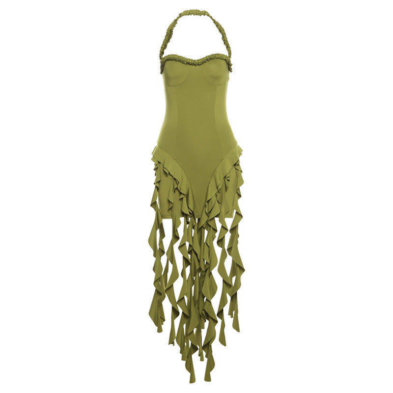 Women's High-Low Ruffle Swimsuit berg-feldt