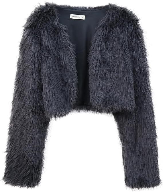 Veste courte moelleuse ouverte pour femme Berg-Feldt