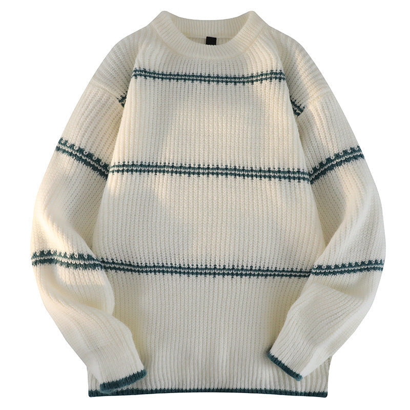 Damen-pull douillet en maille à rayures Berg-Feldt