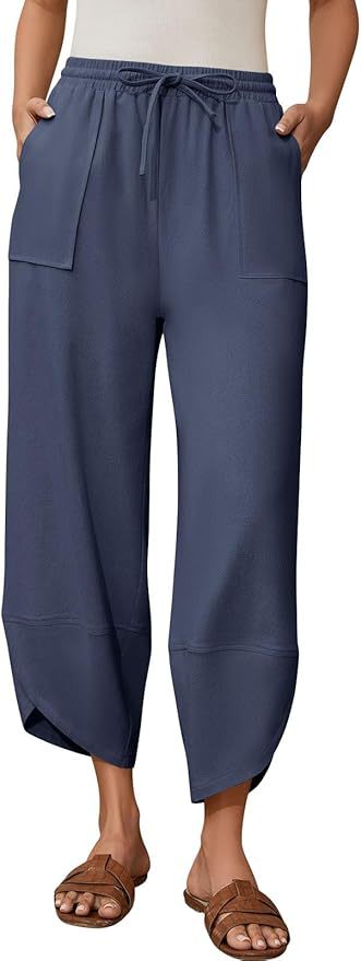 Modische Damenhose im Relaxed Fit mit elastischem Bund und Taschen von berg-feldt