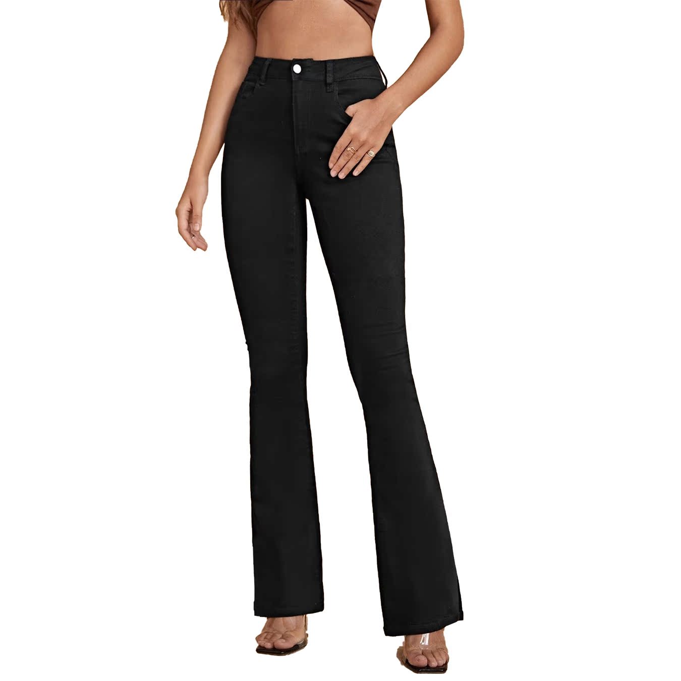 Jean bootcut taille haute sculptant pour femme de berg-feldt