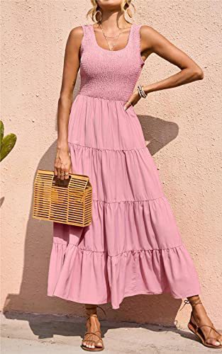 Robe longue étagée pour femme avec haut élastique de berg-feldt