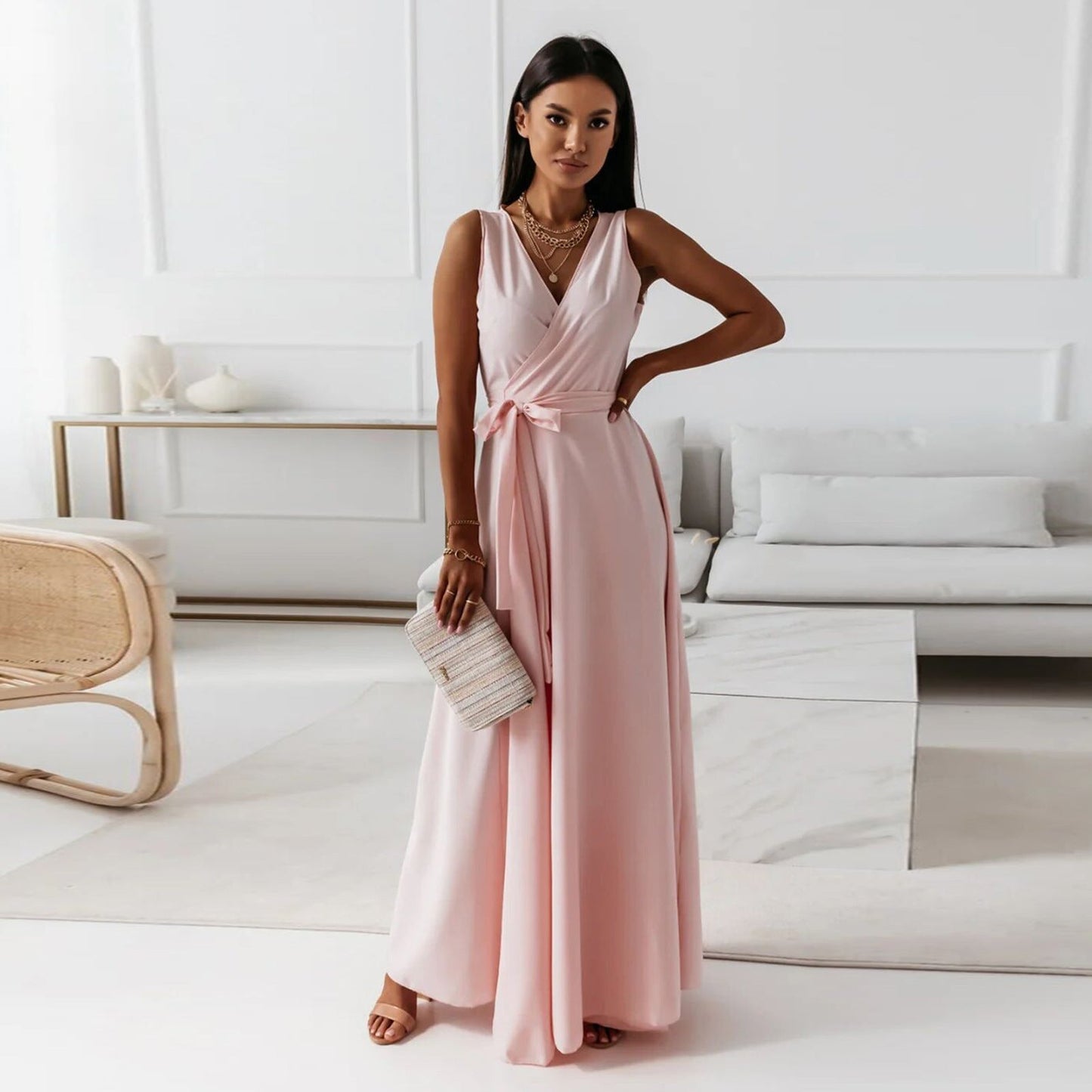 Robe cache-cœur élégante pour femme avec ceinture Berg-Feldt