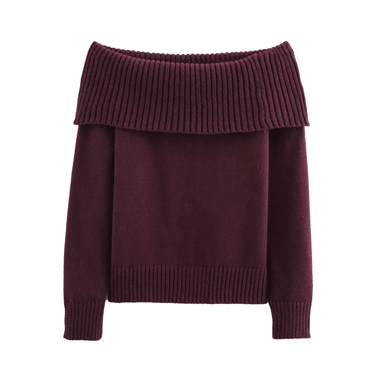 Pull en tricot femme à épaules dénudées avec poignets côtelés de berg-feldt
