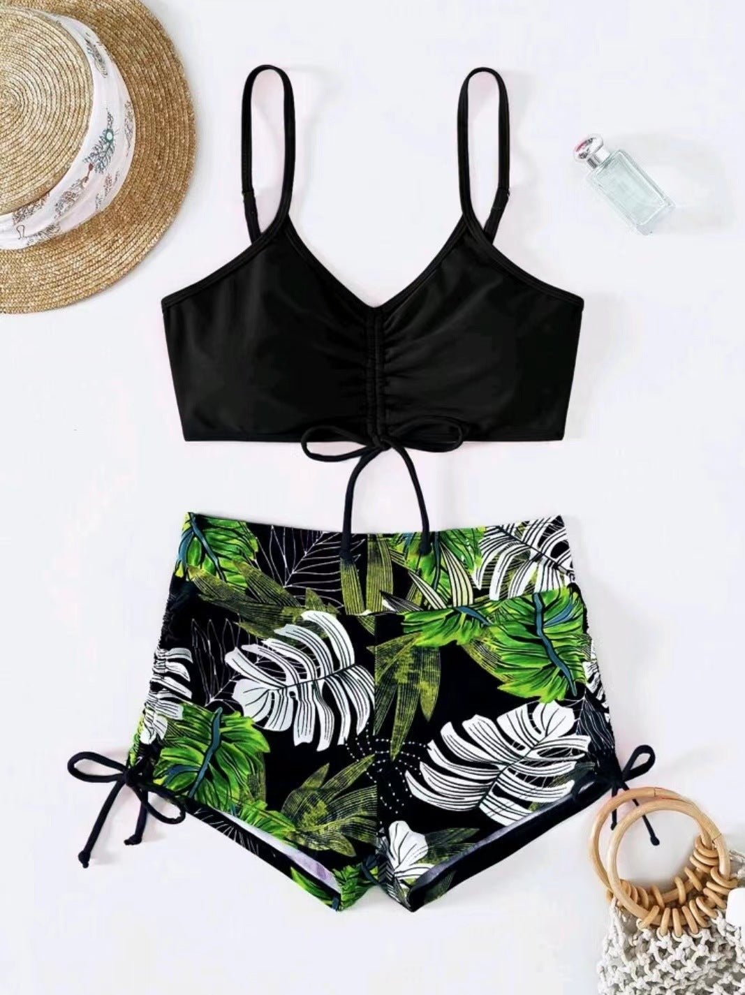 Maillot de bain deux pièces taille haute à fleurs pour femme Berg-feldt
