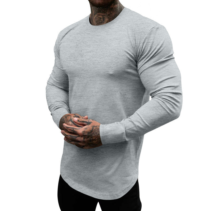 Herren Langarmshirt aus weichem, elastischem Baumwollmix mit Rundhalsausschnitt Berg-Feldt