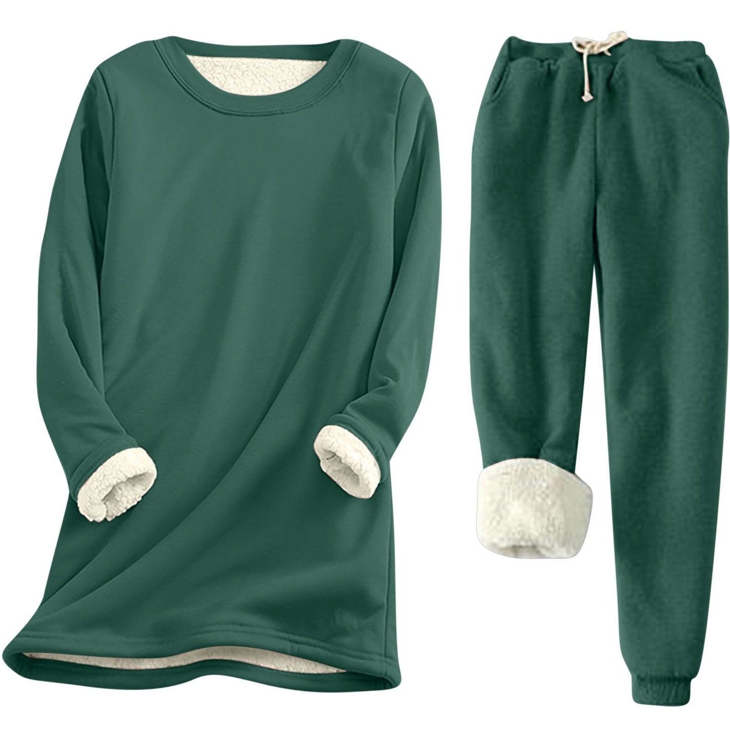 Damen Freizeit Sweatshirt-Set mit kuscheligem Innenfutter und lässiger Passform Berg-Feldt
