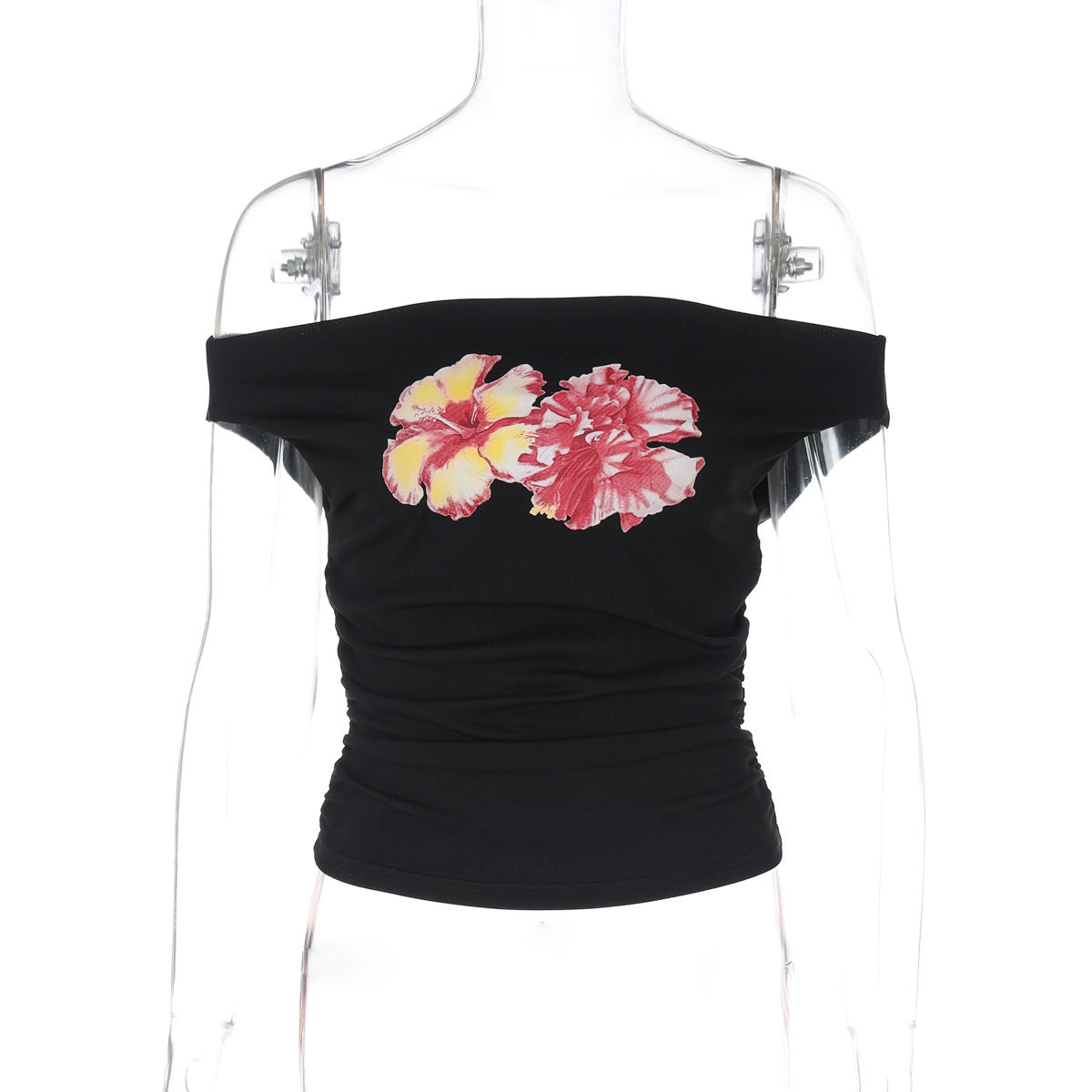 Blouse pour femme, épaules dénudées, à imprimé floral de berg-feldt
