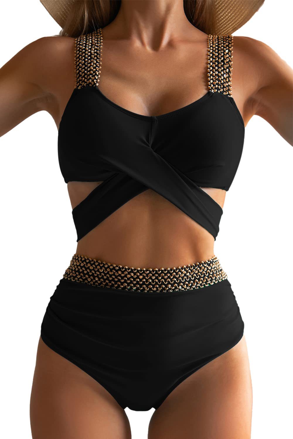 Bikinis taille haute à bretelles originales pour femme par berg-feldt