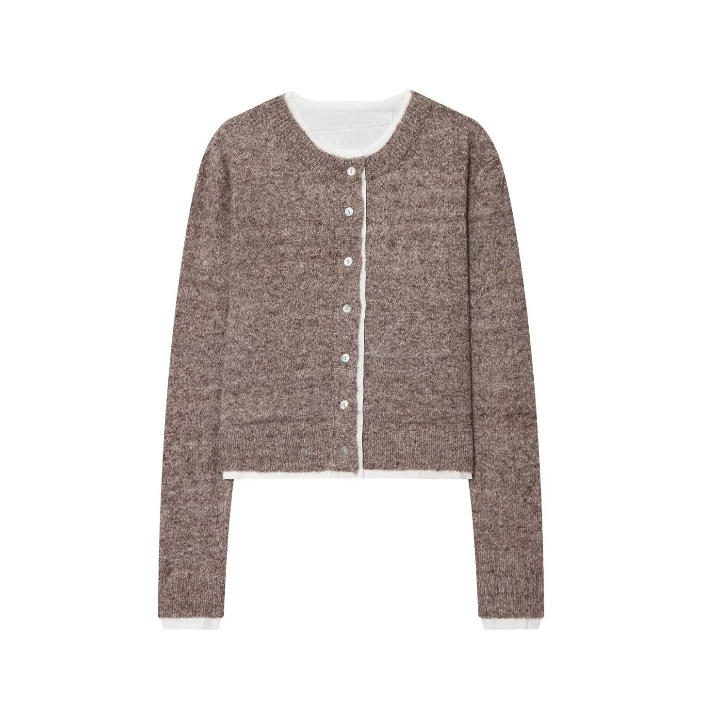 Cardigan court en maille avec détails boutonnés Berg-Feldt pour femme