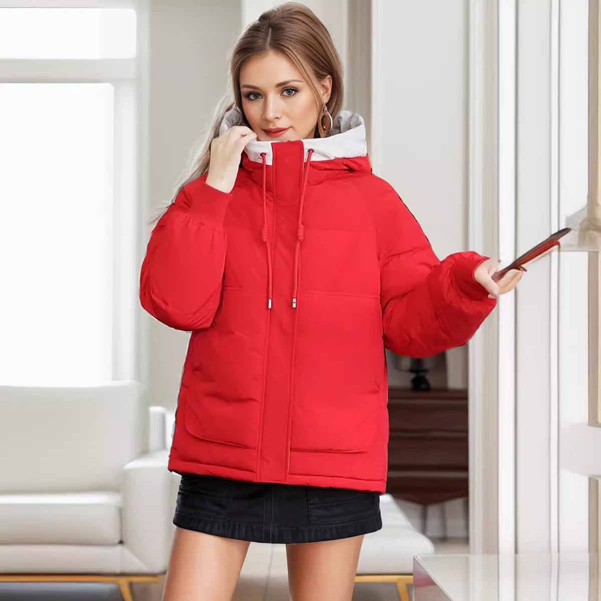 Doudoune matelassée femme à la mode avec capuche amovible et coupe confortable Berg-Feldt