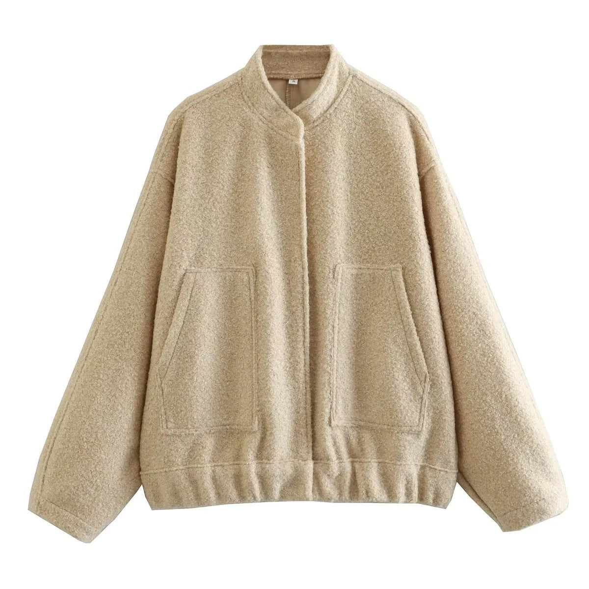 Damen Oversized Wolljacke im schlichten Design Berg-Feldt