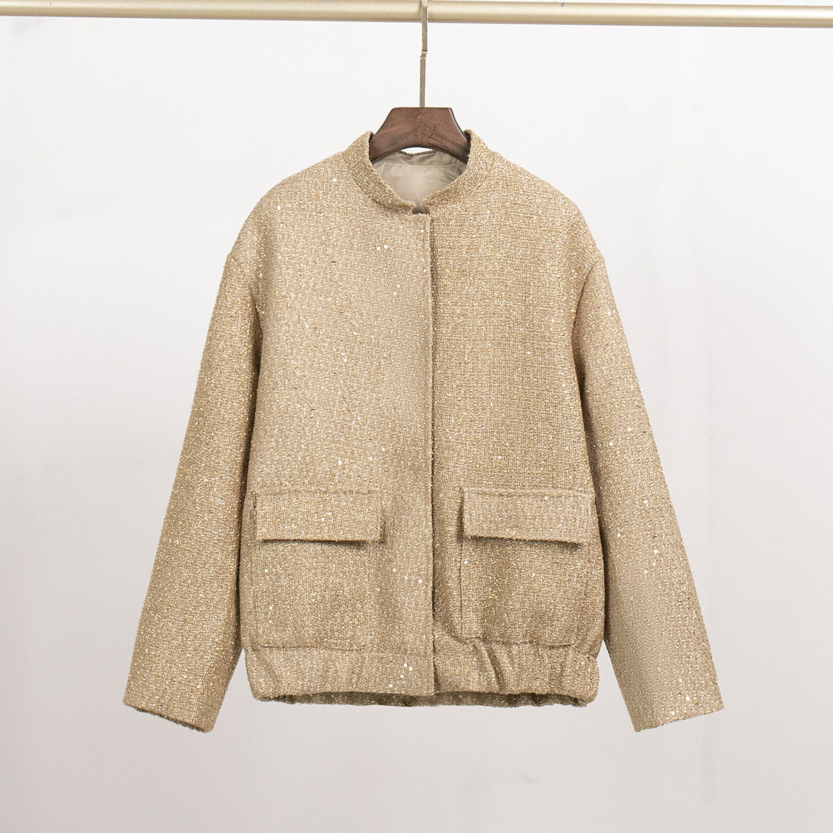 Veste pailletée femme avec poches pratiques et ourlet élastique Berg-Feldt