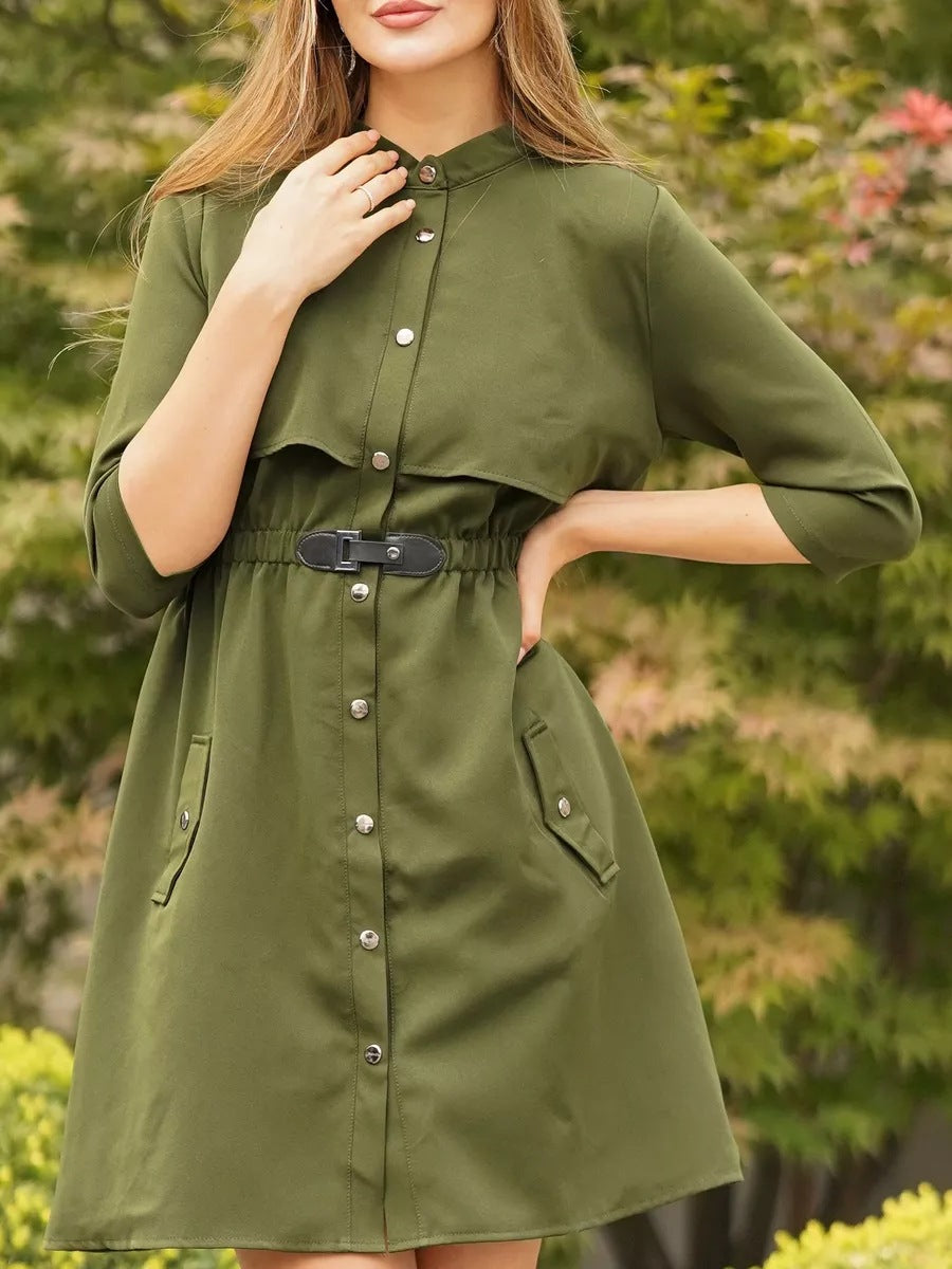 Robe chemise pour femme avec ceinture et poches de berg-feldt
