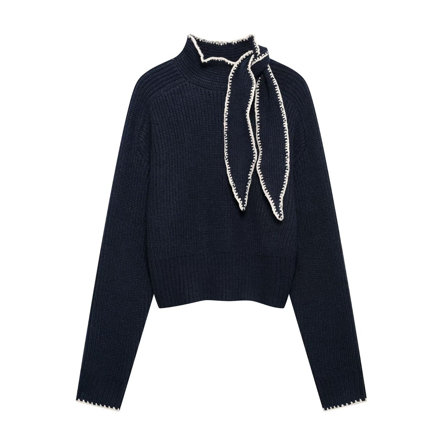 Damen Rollkragenpullover mit Schleife von berg-feldt