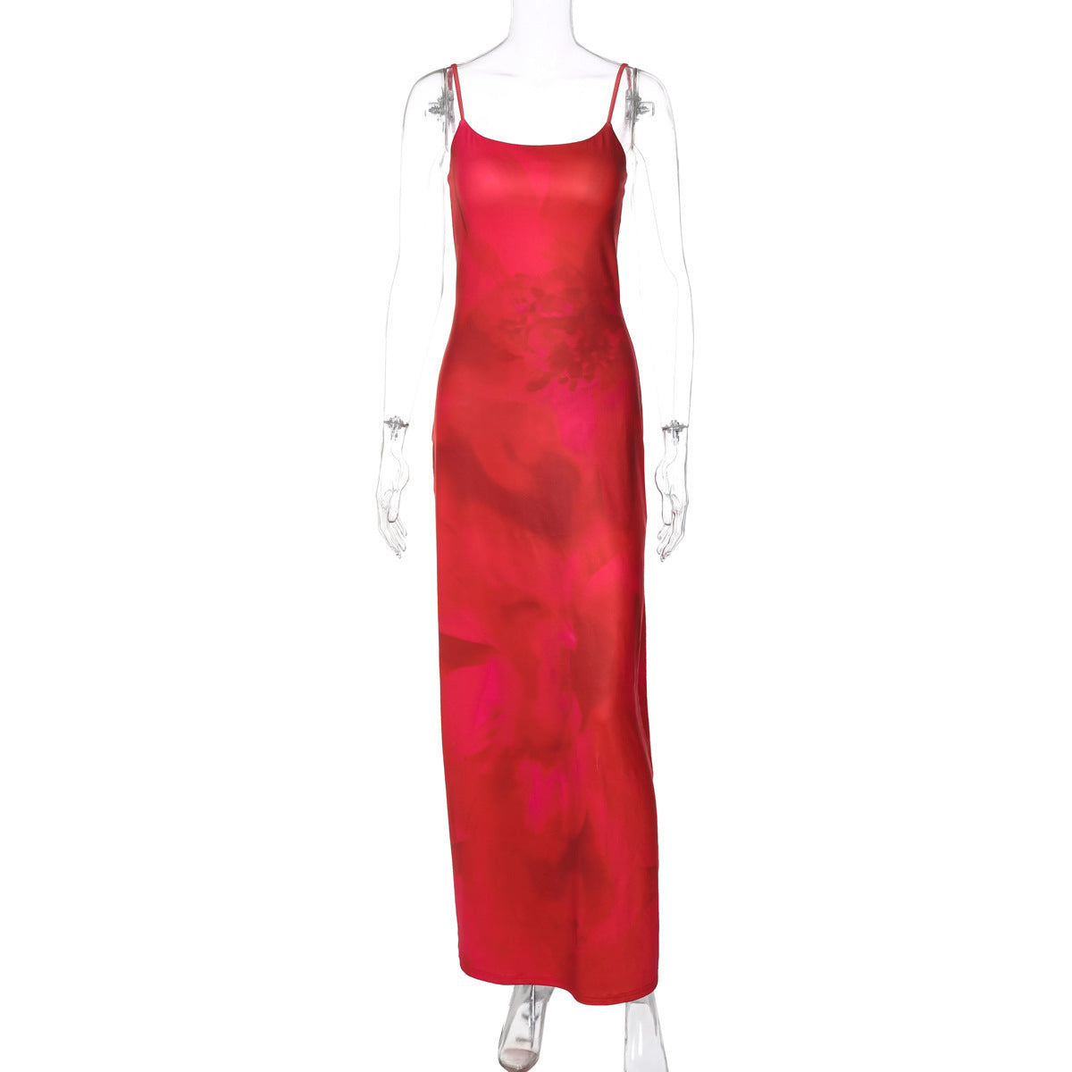 Longue robe fleurie pour femme à fines bretelles de berg-feldt