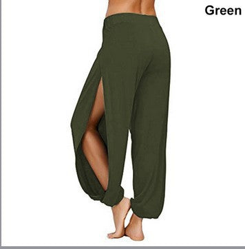 Pantalon Harem Ample Fendu sur les Côtés pour Femme Berg-Feldt