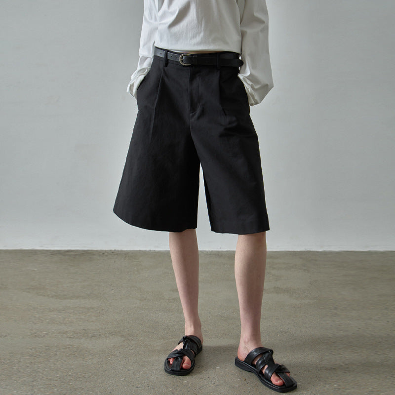 Elegante, weite Baumwoll-Chinoshorts mit Taschen von berg-feldt
