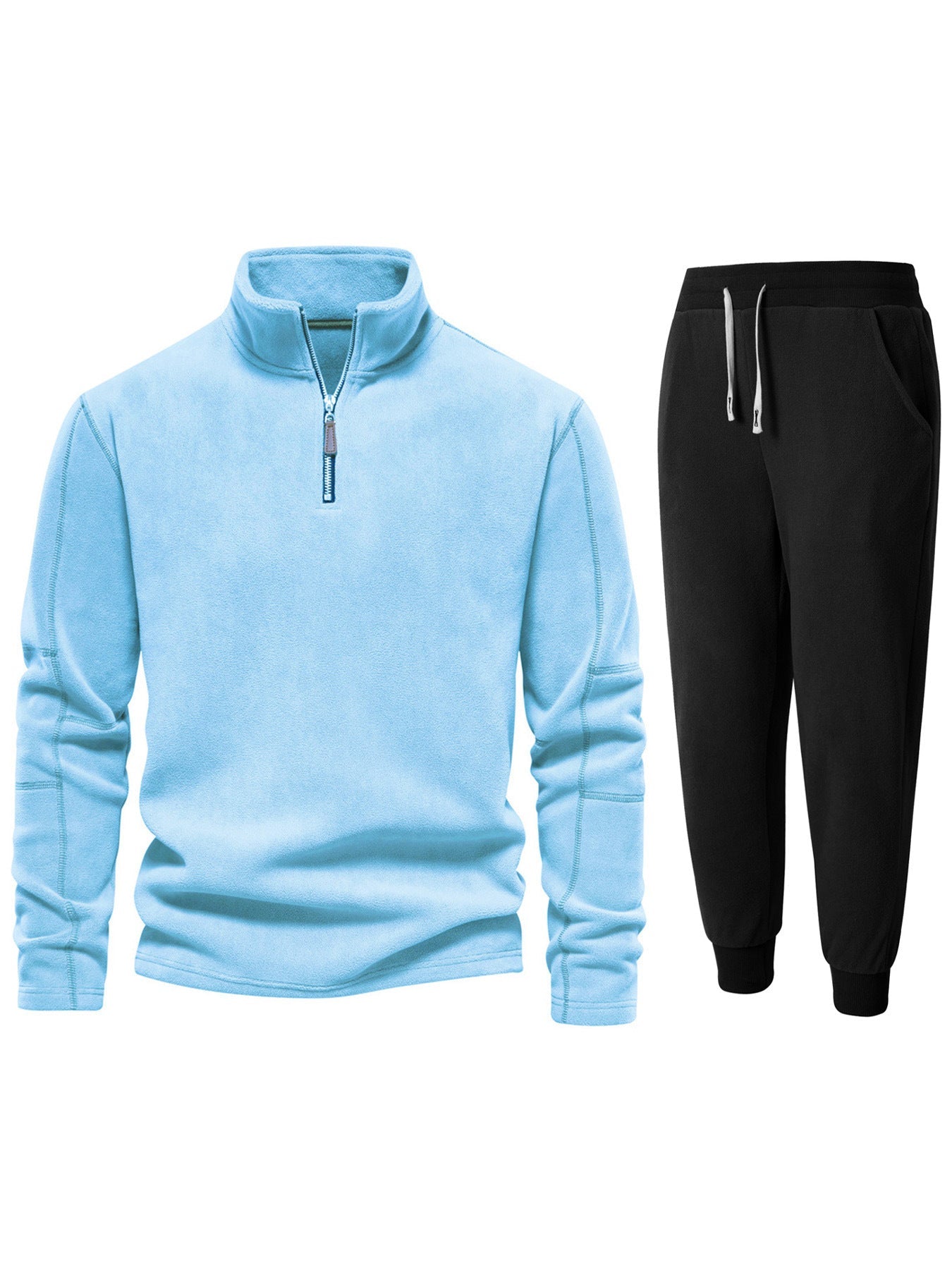 Haut polaire pour homme avec fermeture éclair courte et pantalon de jogging confortable Berg-Feldt