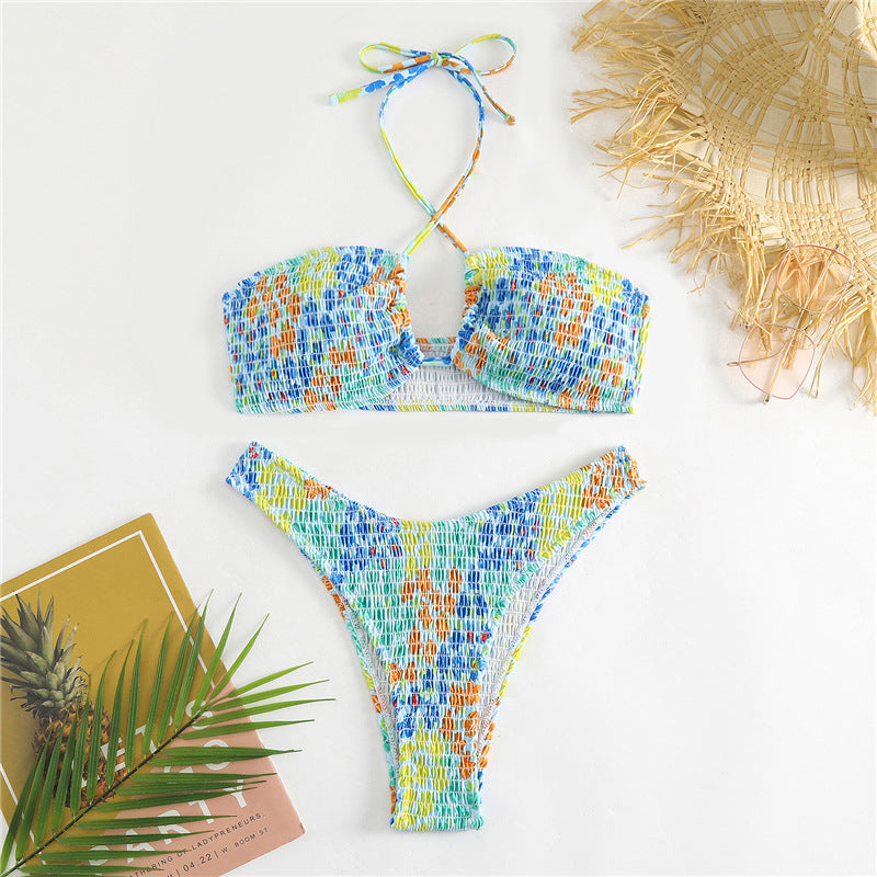 Haut de bikini et bas de bikini femme multicolore à motifs de Berg-Feldt