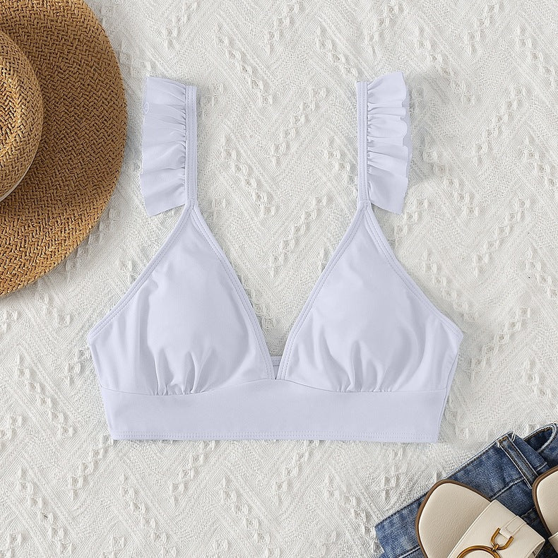 Haut de bikini femme Berg-Feldt à volants et bretelles réglables
