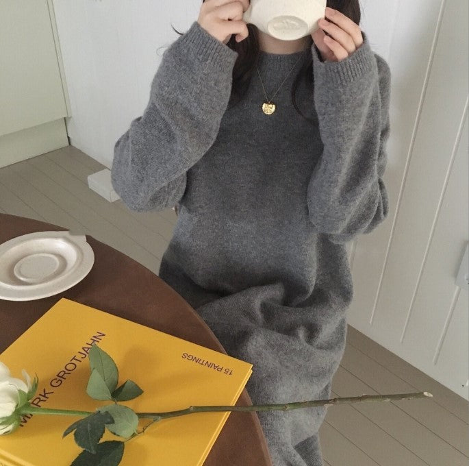Robe oversize tricotée pour femme en laine de qualité Berg-Feldt