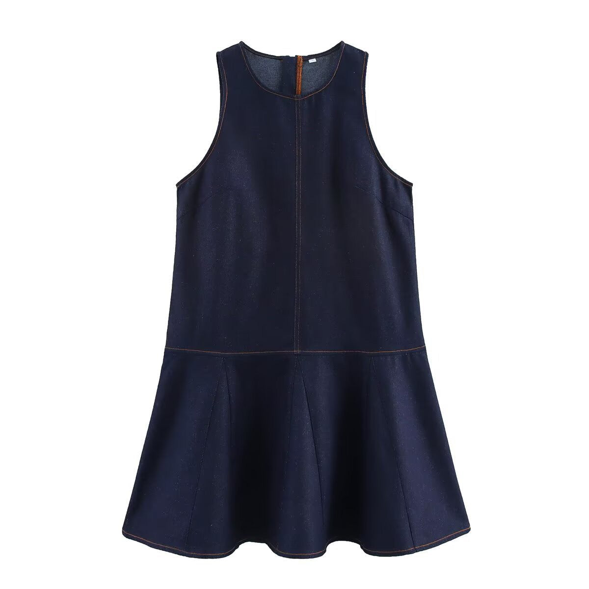 Robe trapèze en jean Berg-Feldt pour femme à ourlet évasé