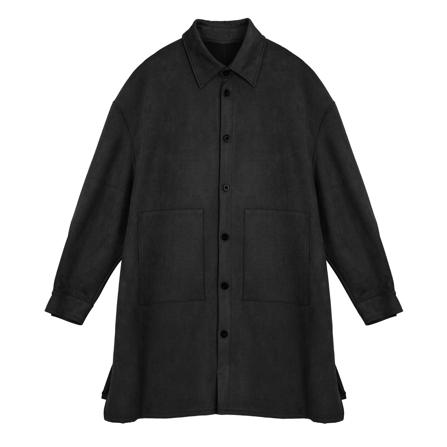 Veste chemise oversize en daim doux avec grandes poches pour femme Berg-Feldt