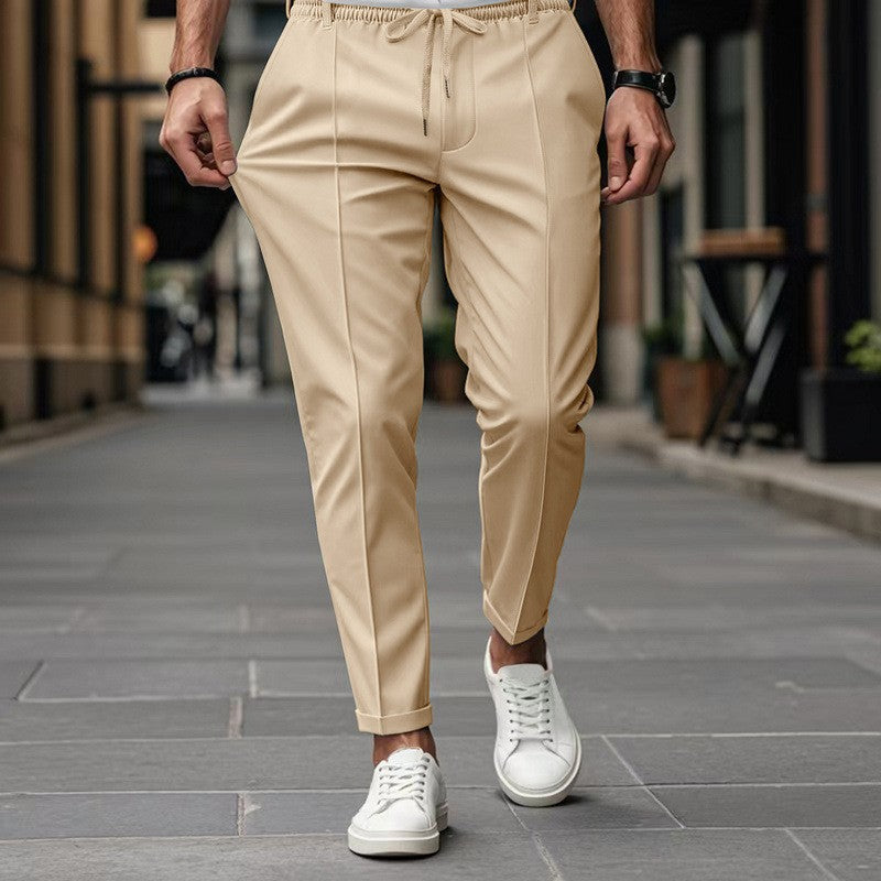 Pantalon de jogging slim-fit homme à taille élastique et poches latérales pratiques Berg-Feldt