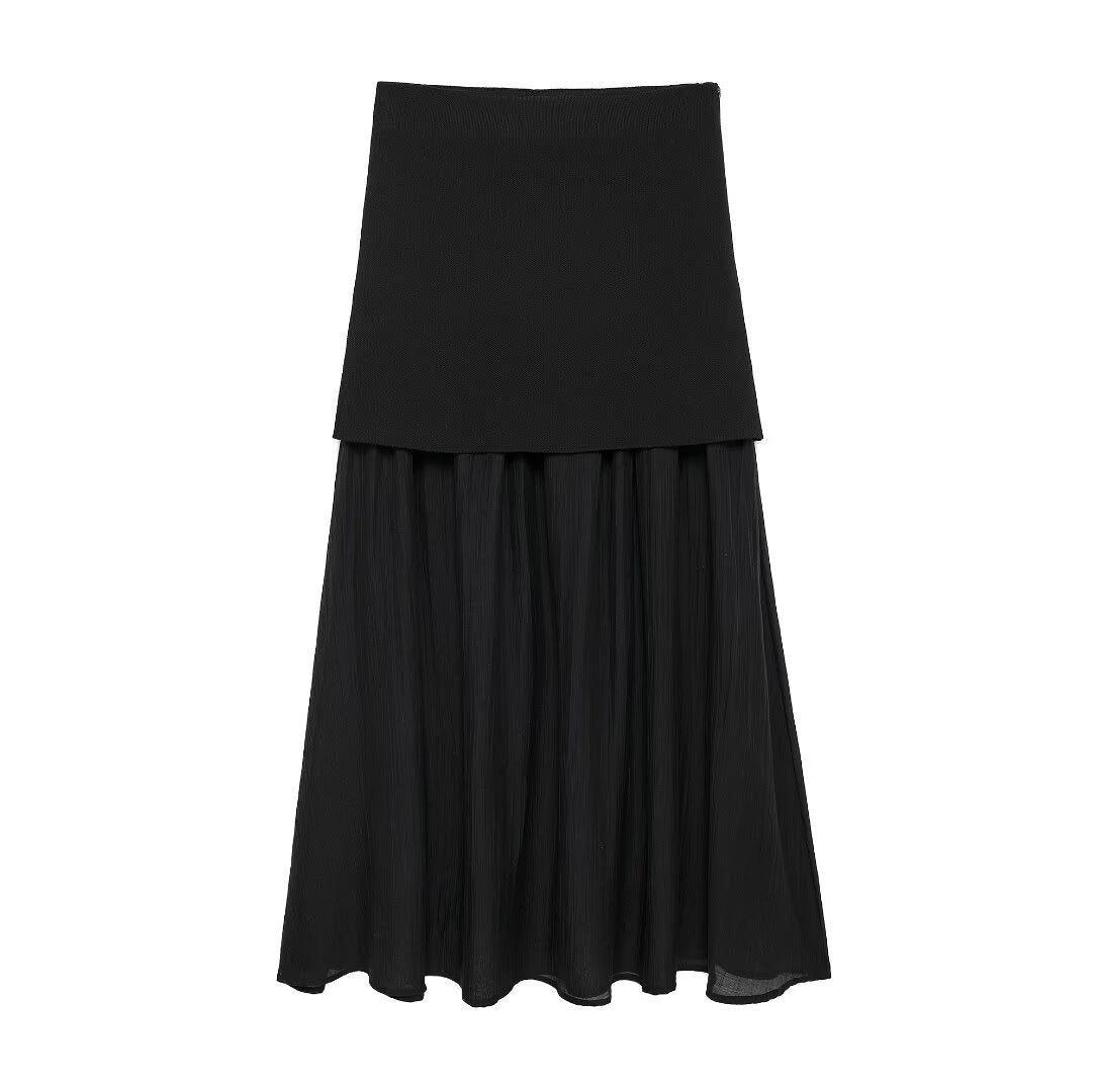 Maxikleid für Damen, mehrlagig, gefaltet, Berg-Feldt