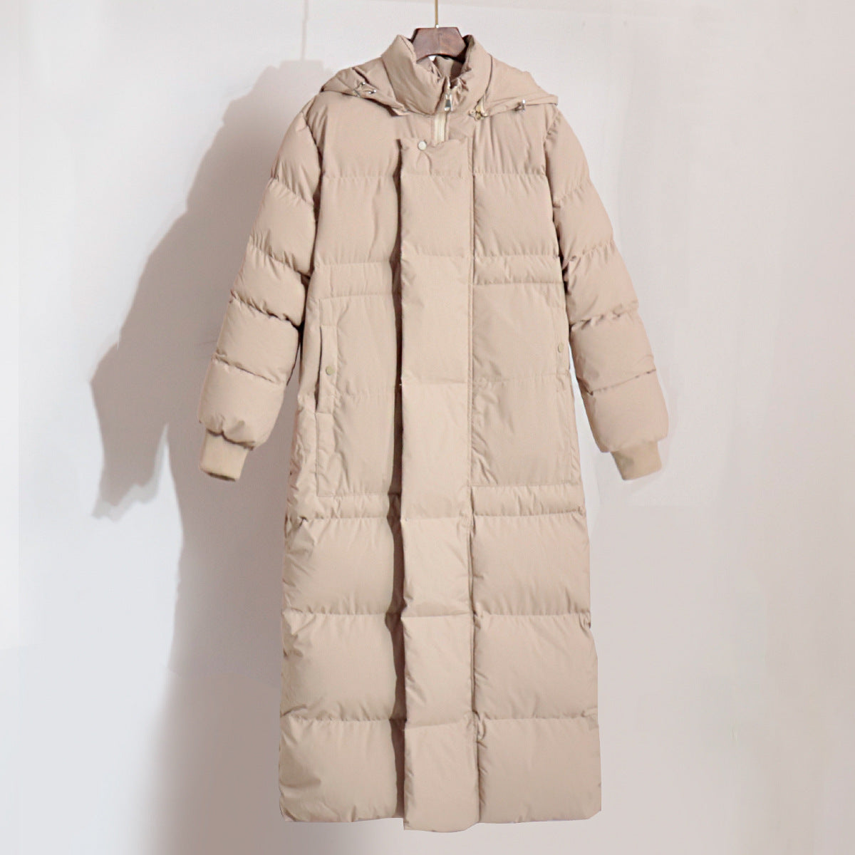 Doudoune longue à capuche avec fermeture éclair pratique pour femme Berg-Feldt