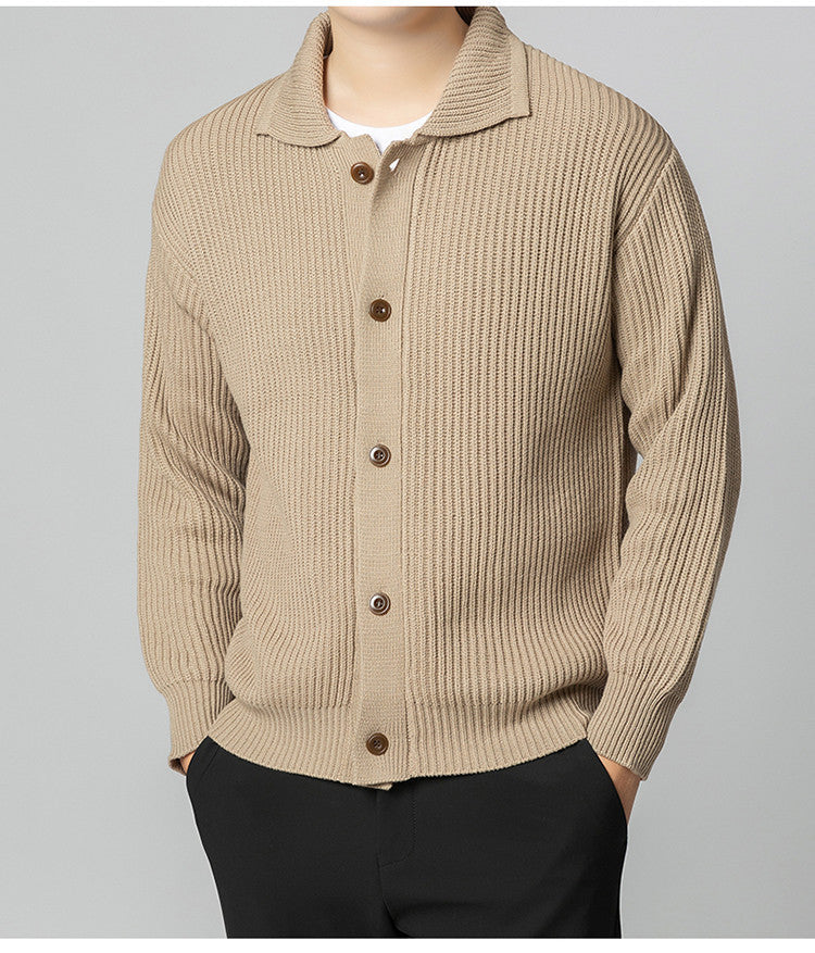 Herren Strickjacke mit sportlichem Design und modischem Schalkragen Berg-Feldt
