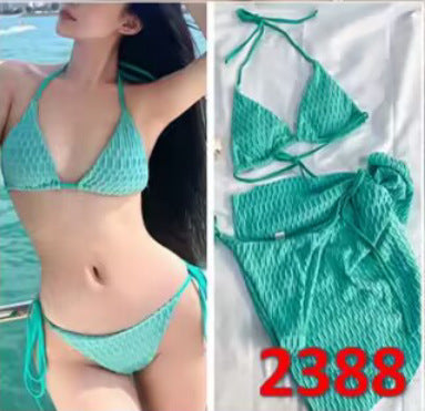 Ensemble de bikini pour femme, coupe triangle, bretelles réglables, structure côtelée, berg-feldt
