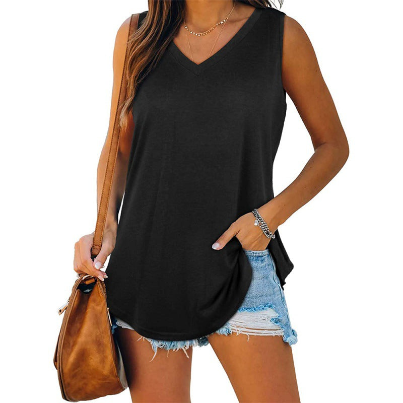 Lässiges Damen Langarmshirt mit V-Ausschnitt, Taschen und lockerem Schnitt von berg-feldt