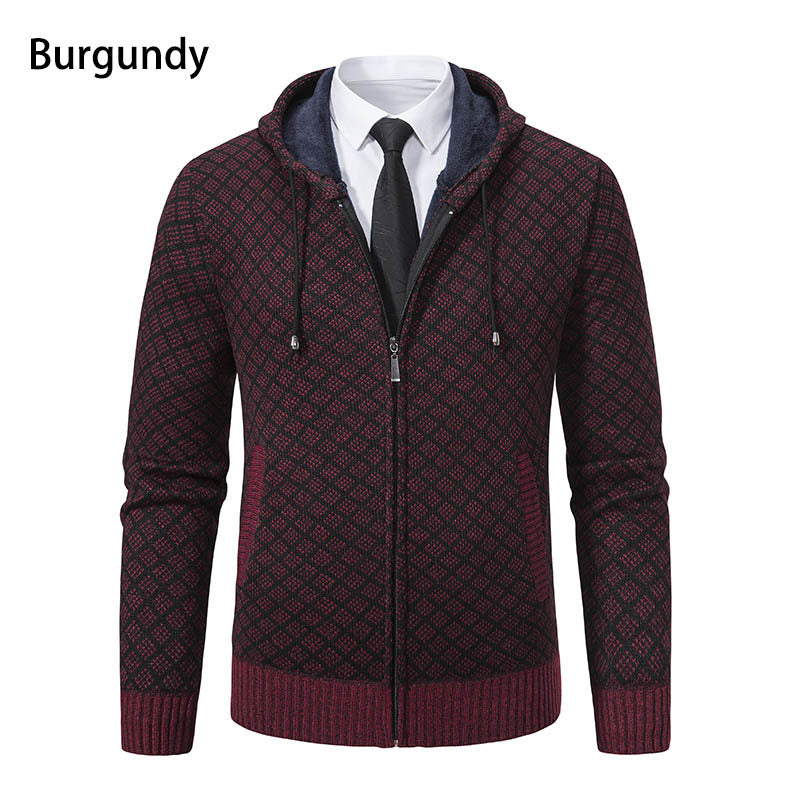 Herren modische Sweatjacke mit Kapuze und elegantem Muster Berg-Feldt