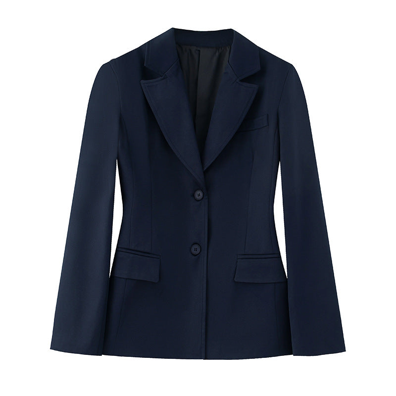 Berg-feldt Blazer pour femme avec revers en satin
