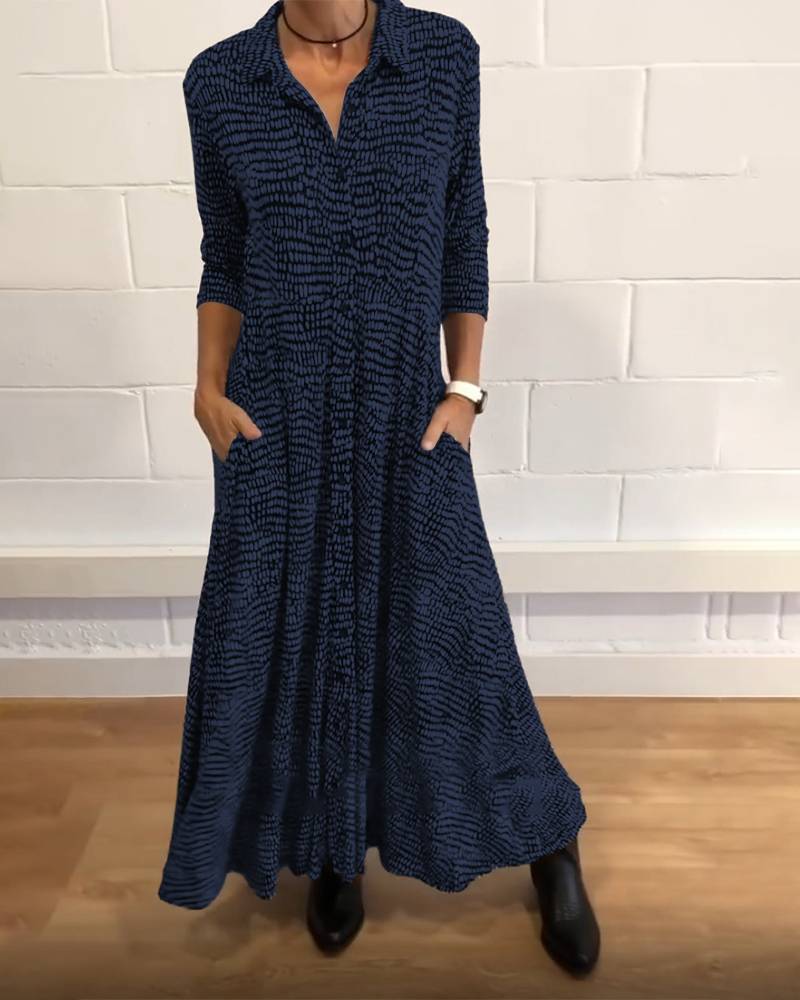 Robe chemise pour femme avec jupe ample et poches de berg-feldt