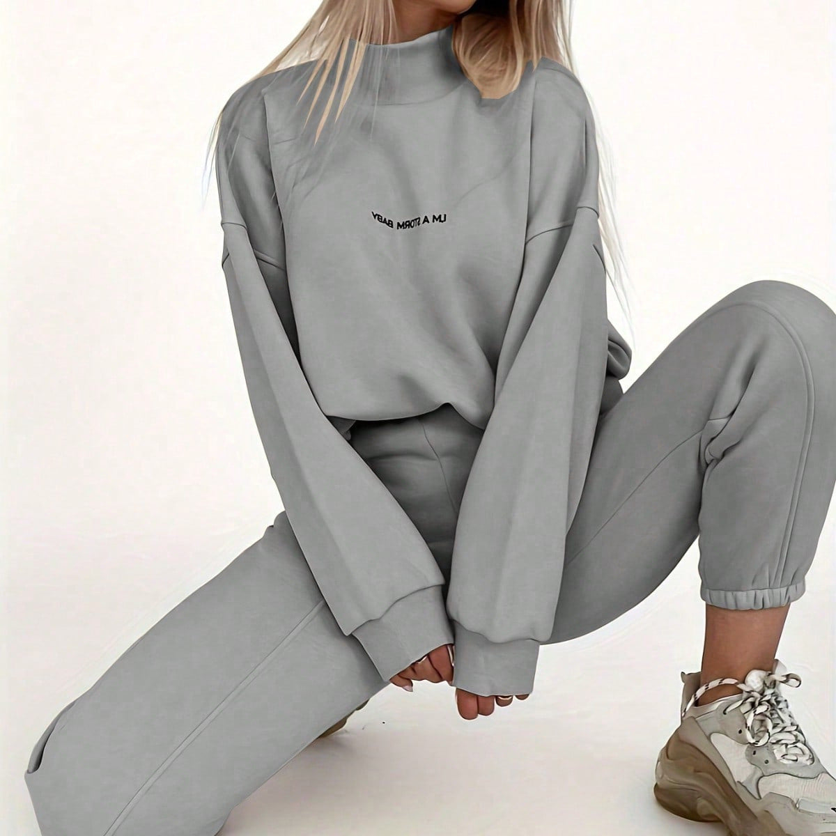 Damen Oversized Sweatshirt und Jogginghose Set Berg-Feldt