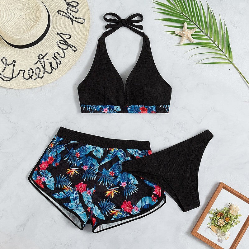 Haut de bikini sportif pour femme avec décolleté plongeant et taille haute de berg-feldt