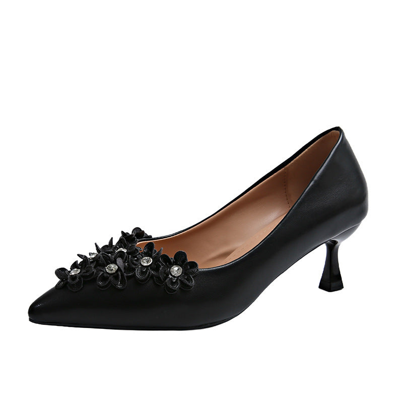 Escarpins Kitten Heels pour femme avec décor floral par berg-feldt
