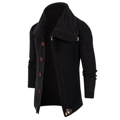 Gilet cardigan pour homme avec col châle et boutons en bois Berg-Feldt