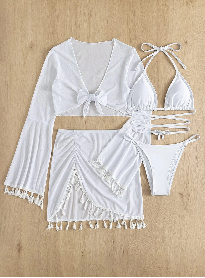 Ensemble bikini berg-feldt avec veste et volants