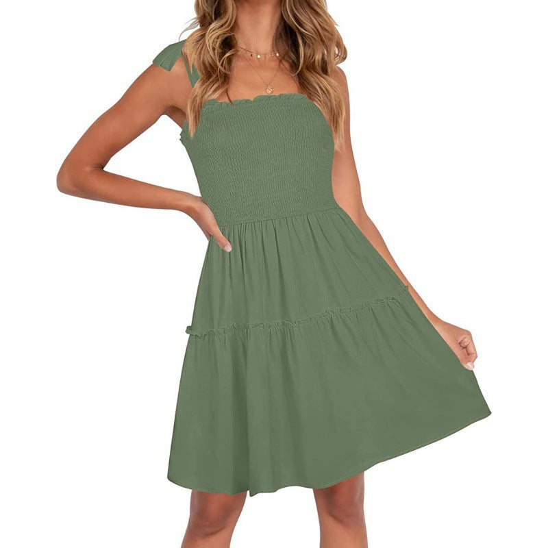 Sommerkleid für Damen: lässig, mit Rüschen und Spaghettiträgern von berg-feldt