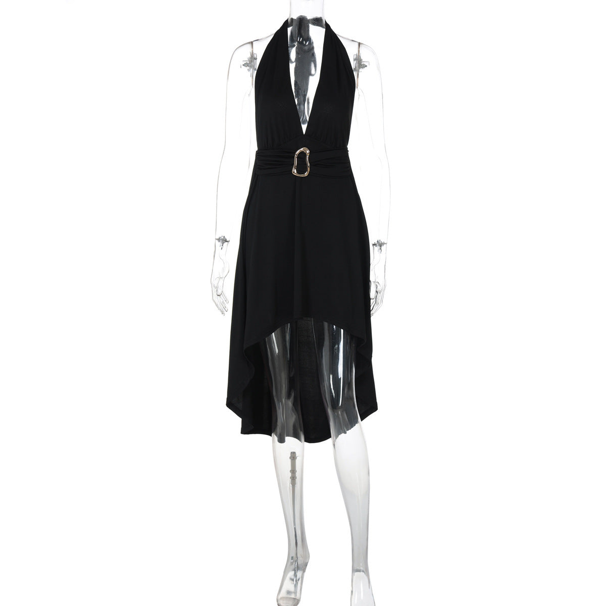 Robe cache-cœur élégante pour femme avec décolleté en V profond et ourlet asymétrique par berg-feldt