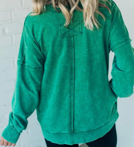 Sweat-shirt décontracté oversize pour femme avec détails à volants Berg-Feldt