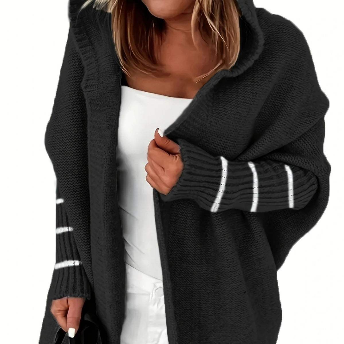 Damen Cardigan douillet avec capuche et coupe décontractée Berg-Feldt