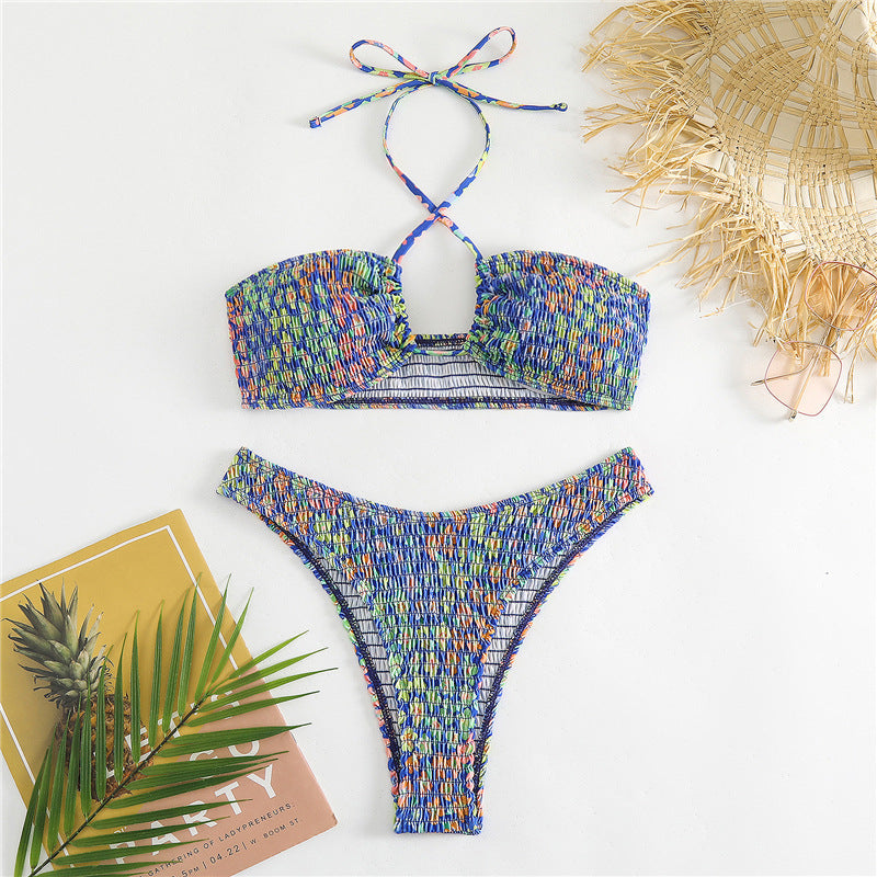 Haut de bikini et bas de bikini femme multicolore à motifs de Berg-Feldt