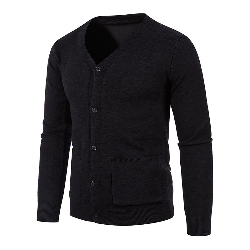 Herren Strickjacke mit V-Ausschnitt und praktischen Taschen Berg-Feldt